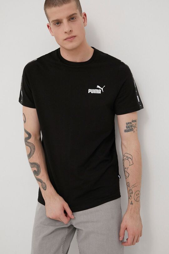 

Хлопковая футболка 84738201 Puma, черный