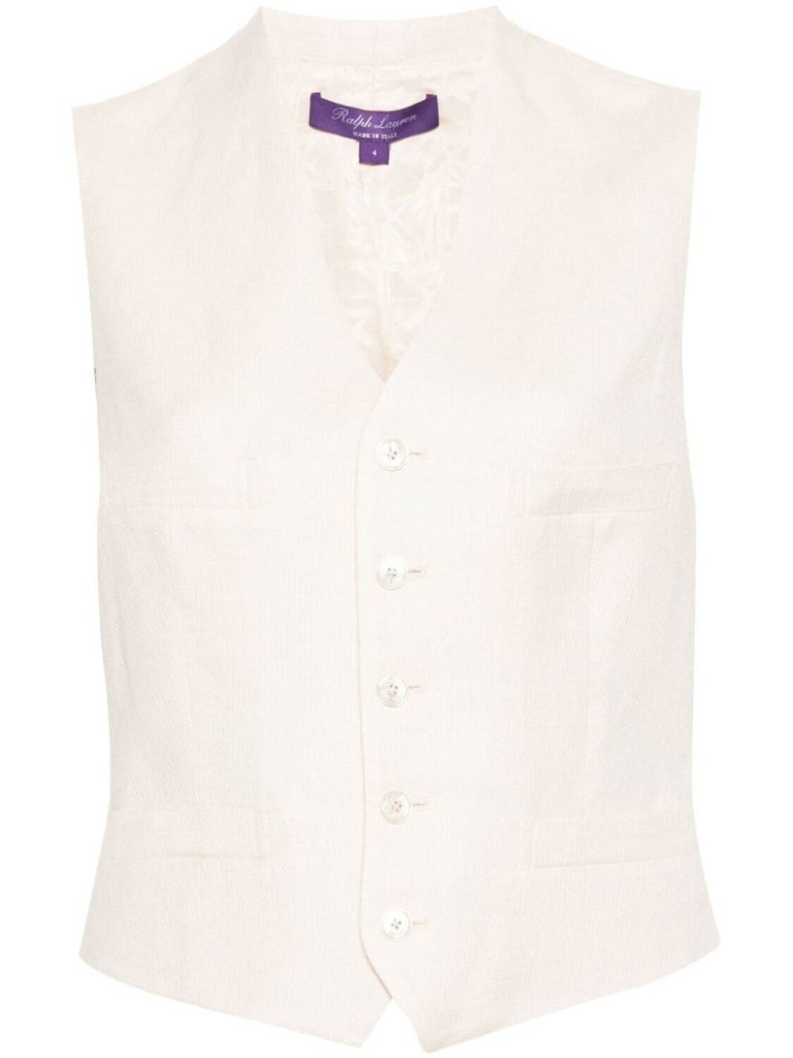 

Ralph Lauren Collection жилет с жаккардовым логотипом, нейтральный цвет