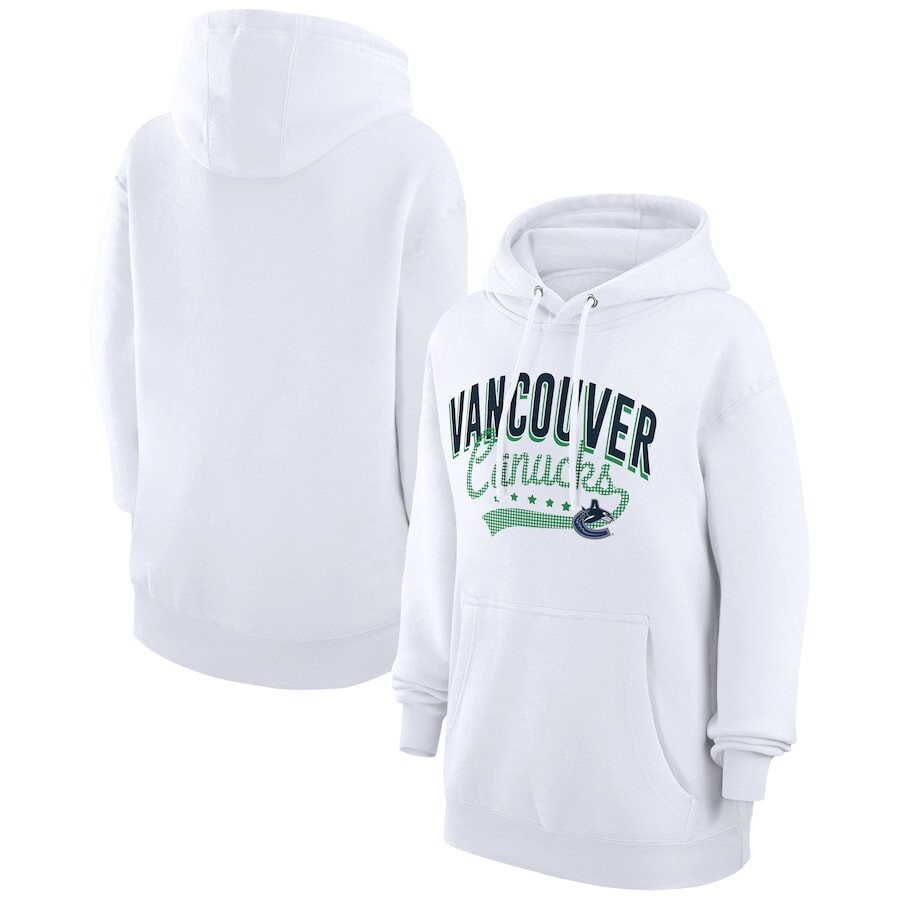 

Пуловер с капюшоном G-III 4Her by Carl Banks Vancouver Canucks, белый
