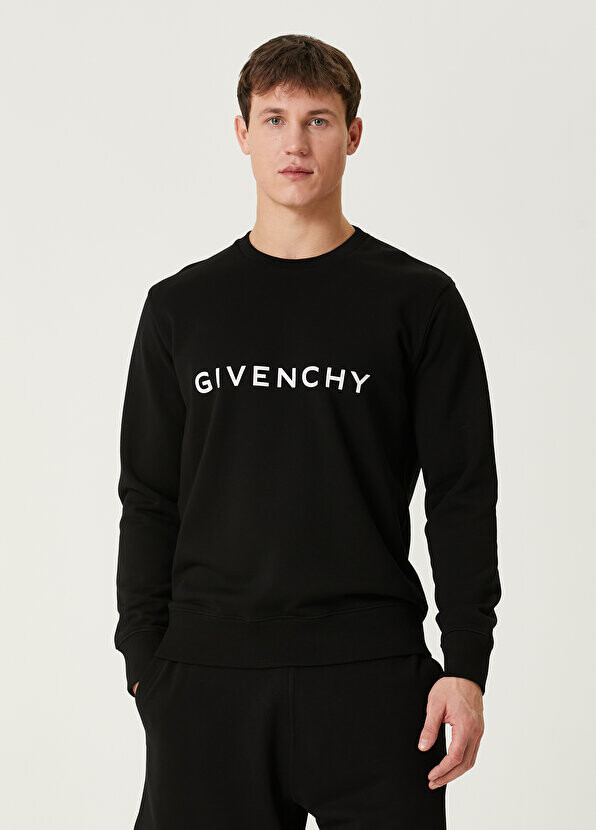 

Черно-белый свитшот с логотипом приталенного кроя archetype Givenchy, Черный