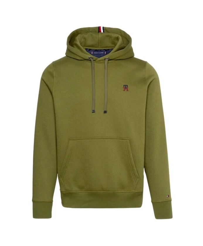 

Толстовка с вышитыми логотипами Tommy Hilfiger, зеленый