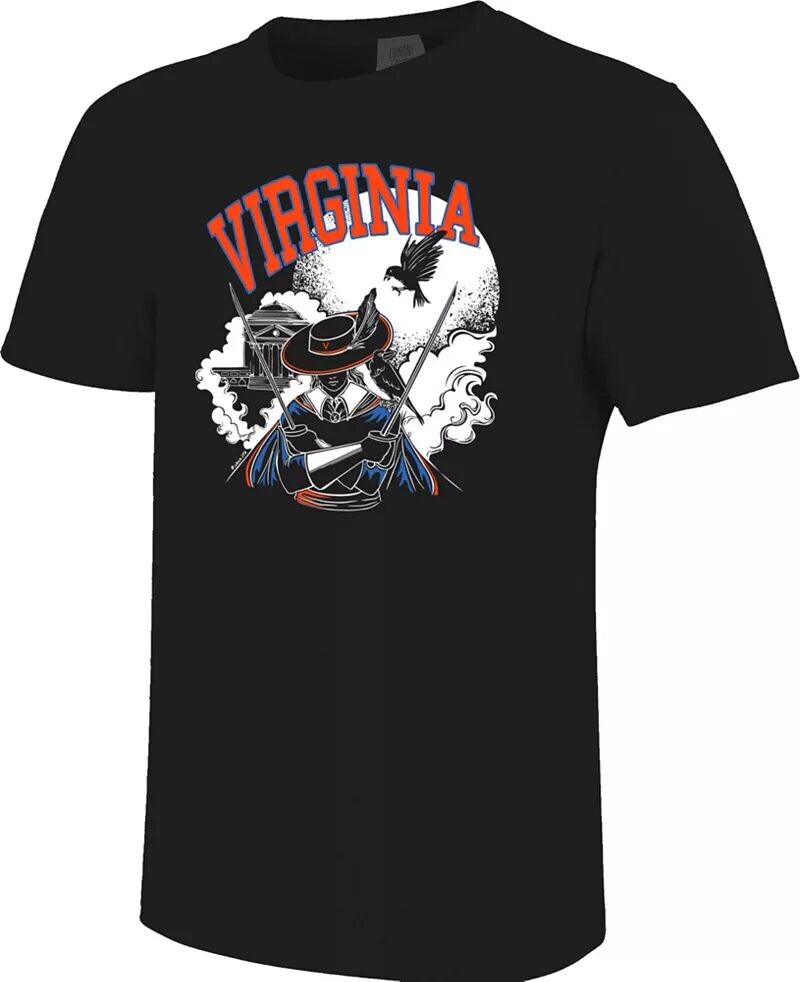 

Image One Мужская черная футболка Virginia Cavaliers Spooky