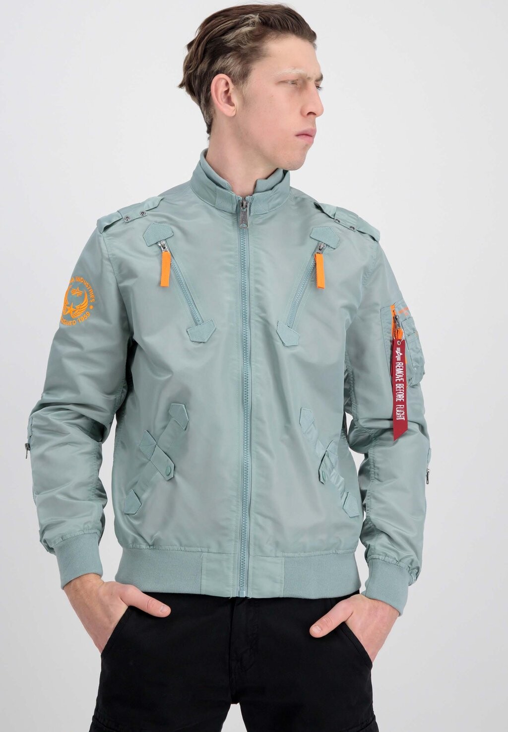 

Куртка-бомбер Alpha Industries, пыльно-зеленый