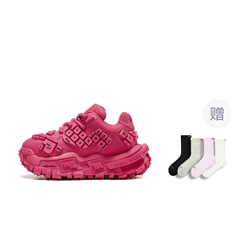 

Кроссовки XMZY Chunky Sneakers Unisex Low-top, розовый