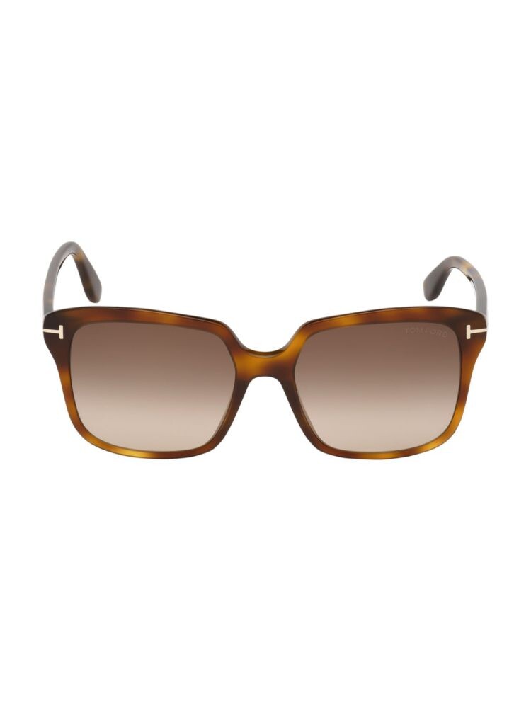 

Квадратные солнцезащитные очки Faye 56MM Tom Ford, цвет Havana