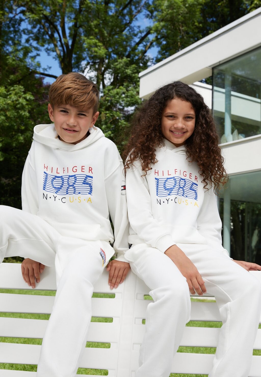 

Толстовка с капюшоном EXCLUSIVE UNISEX HILFIGER TEAM HOODIE Tommy Hilfiger, кремовый