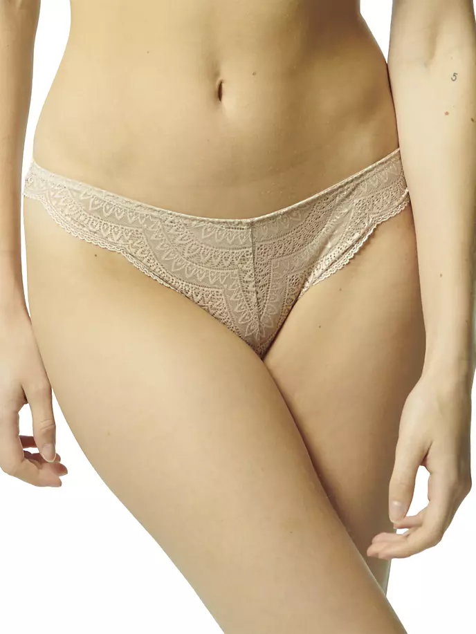 

Кружевные стринги Karma Simone Pérèle, цвет peau rose