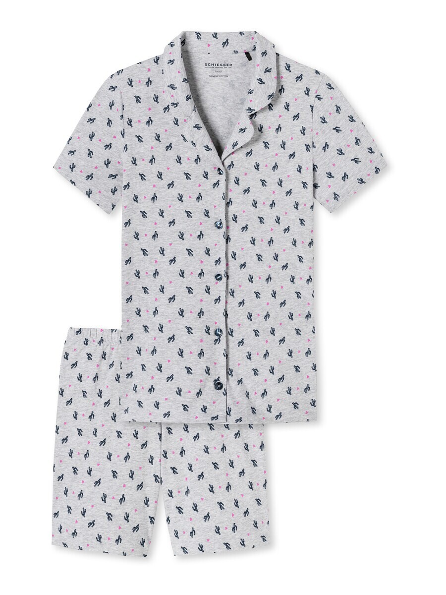 

Пижама SCHIESSER Pajamas Pyjama Story, цвет mottled grey