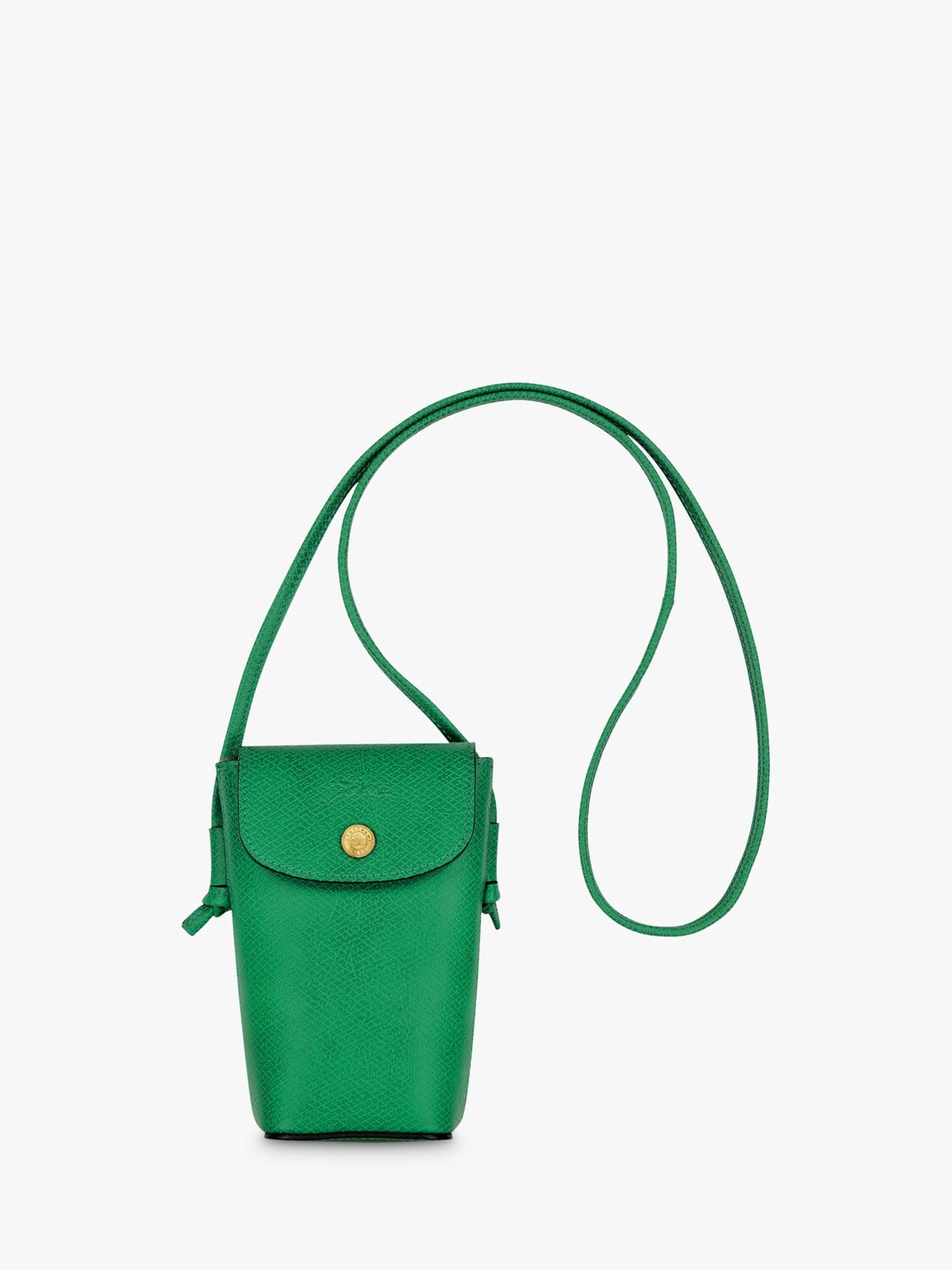 

Кожаная сумка для телефона Longchamp Épure, зеленая, Зеленый