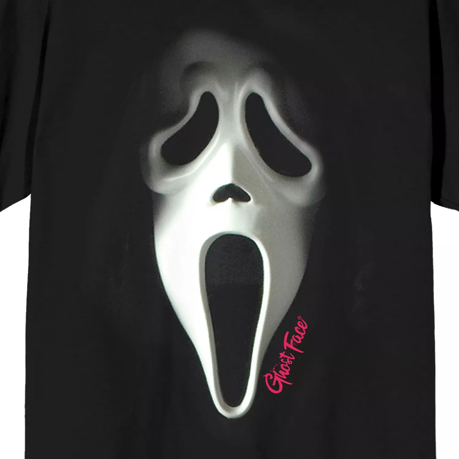 Мужская розовая футболка с логотипом Ghostface Licensed Character