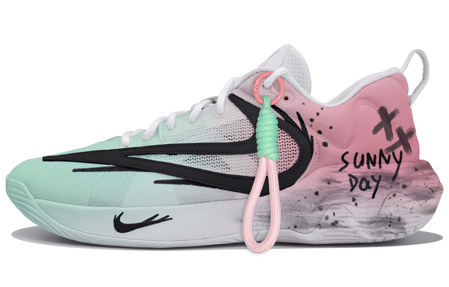 

Баскетбольные кроссовки Giannis Immortality Basketball Shoes Men Low-Top Pink/Green Nike