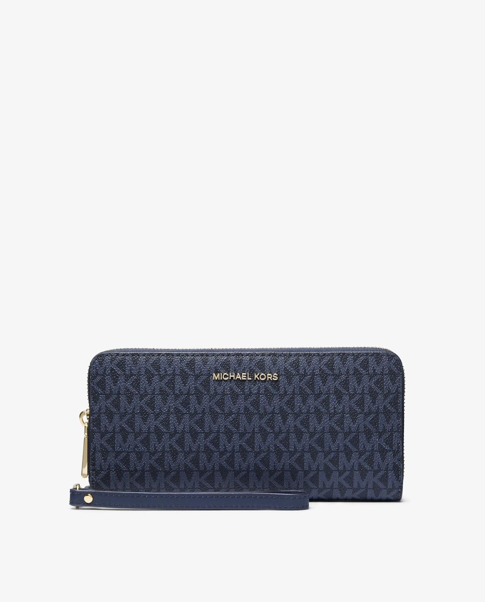 

Большой женский кошелек с логотипом Michael Michael Kors, синий