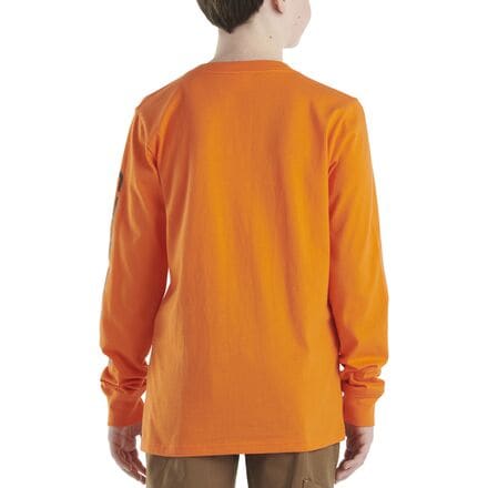 Футболка с карманами и длинными рукавами – для мальчиков Carhartt, оранжевый футболка с длинными рукавами и карманами для спецодежды мужская carhartt цвет olive green heather