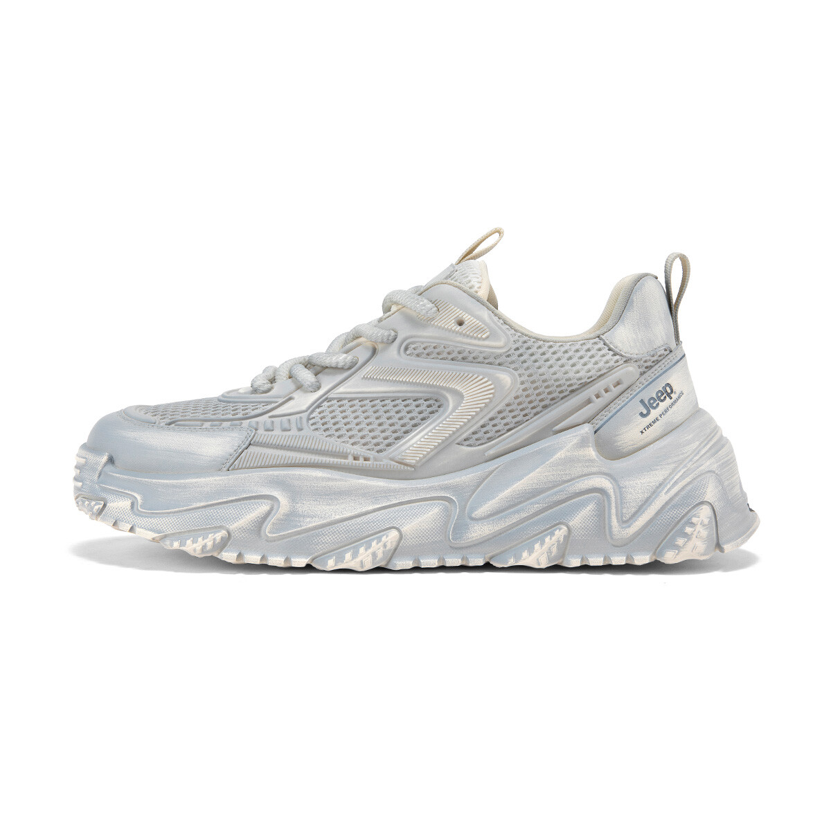 

Кроссовки Jeep Chunky Sneakers Men Low-top White/Blue, белый/синий