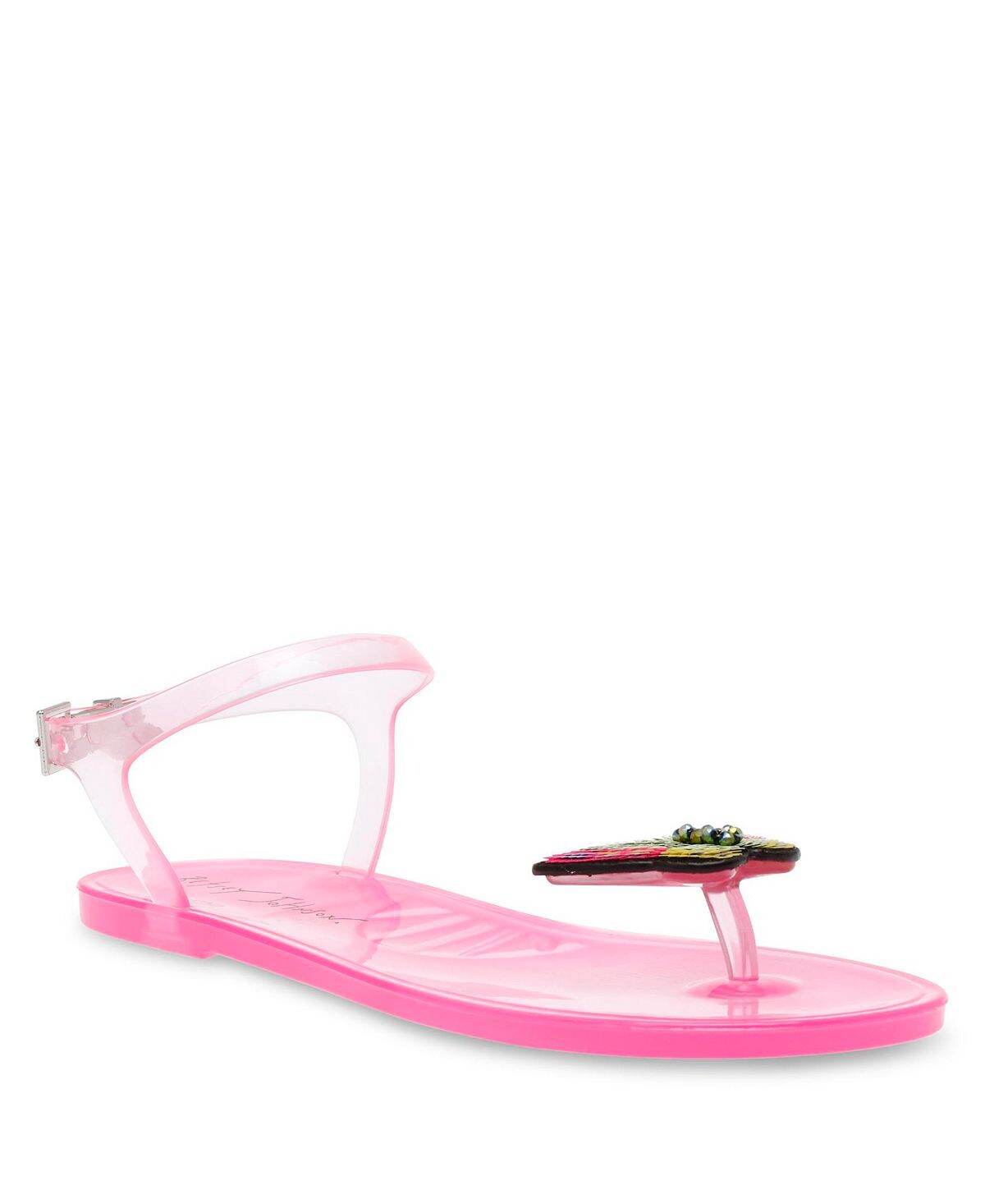 

Женские прозрачные сандалии Tabby Butterfly на плоской подошве Betsey Johnson