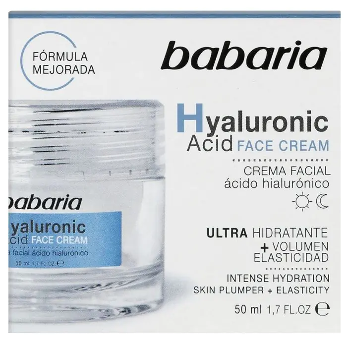 крем для лица с гиалуроновой кислотой 70мл Крем для лица Acido Hialurónico Crema Facial Ultra Hidratante Babaria, 50 ml