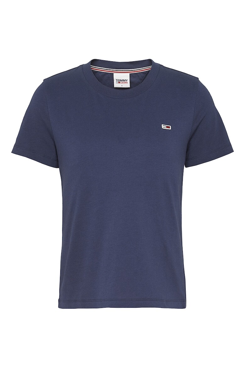 

Футболка из органического хлопка с овальным вырезом Tommy Jeans, синий