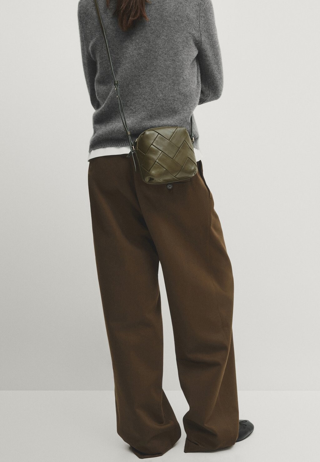 

Сумка Massimo Dutti, хаки