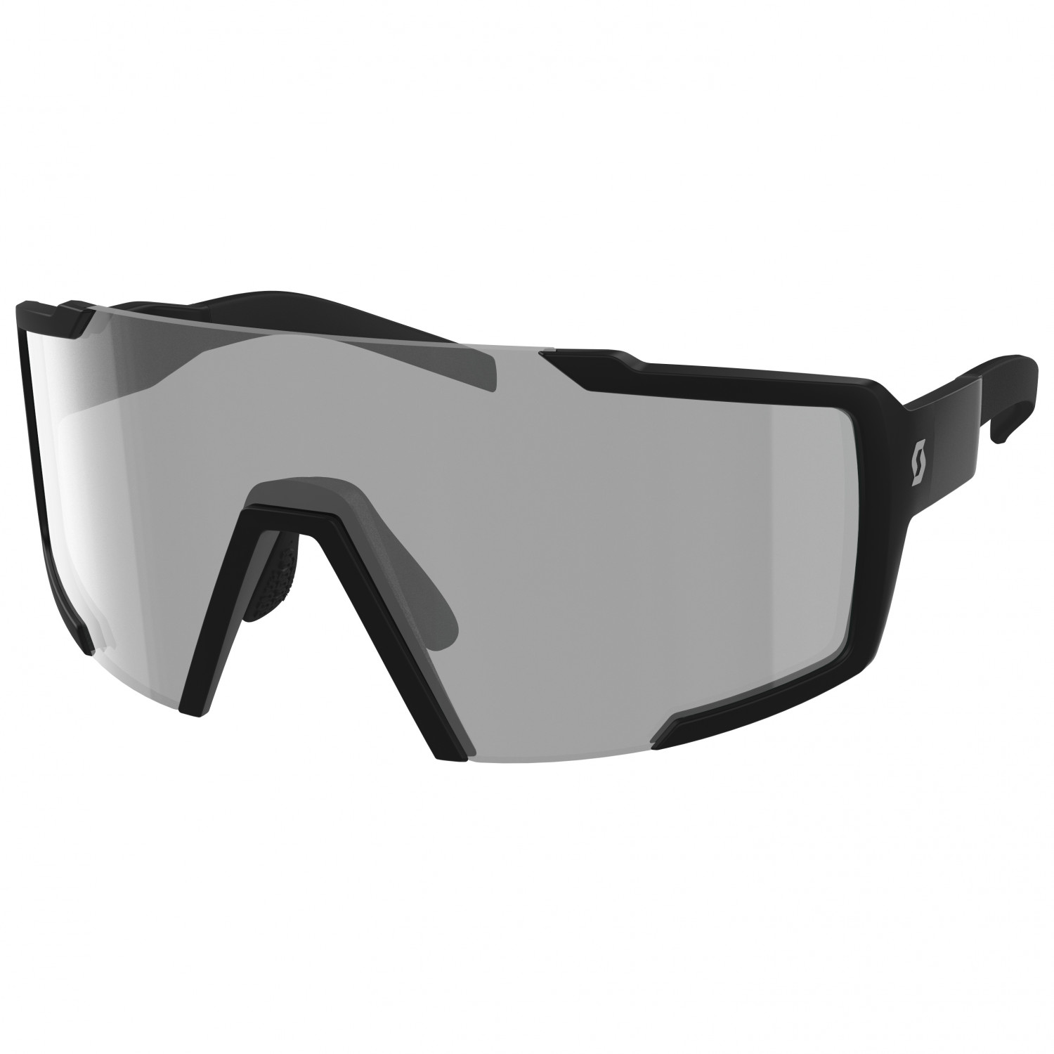 солнцезащитные очки scott shield ls с регулируемой носовой накладкой желтый серый Велосипедные очки Scott Sunglasses Shield LS, цвет Black Matt