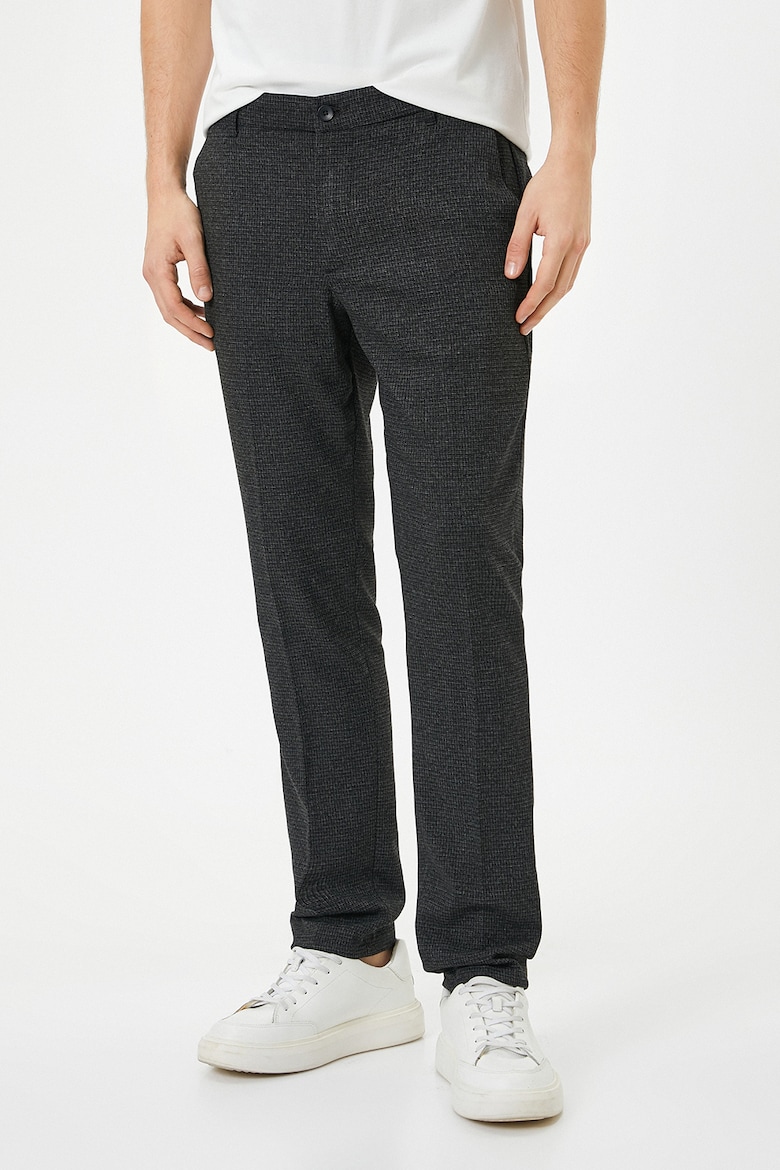 Узкие брюки с рельефом Koton, серый