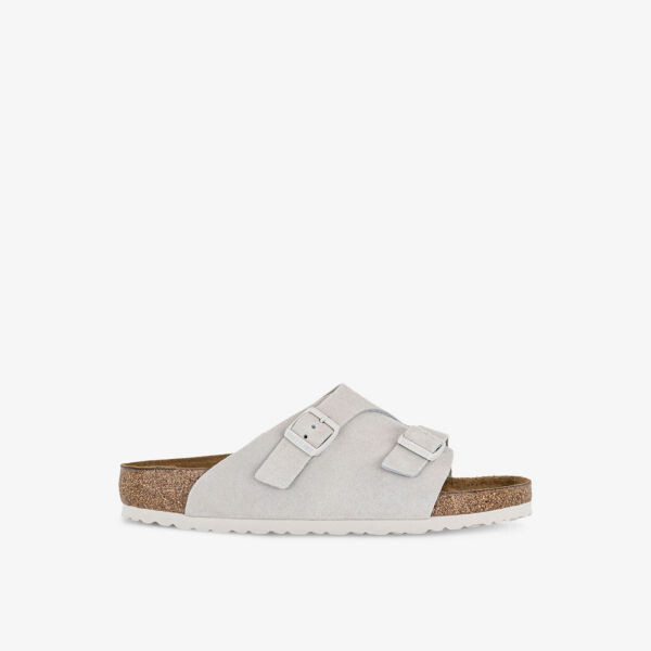 

Замшевые сандалии с пряжками Zurich Birkenstock, белый