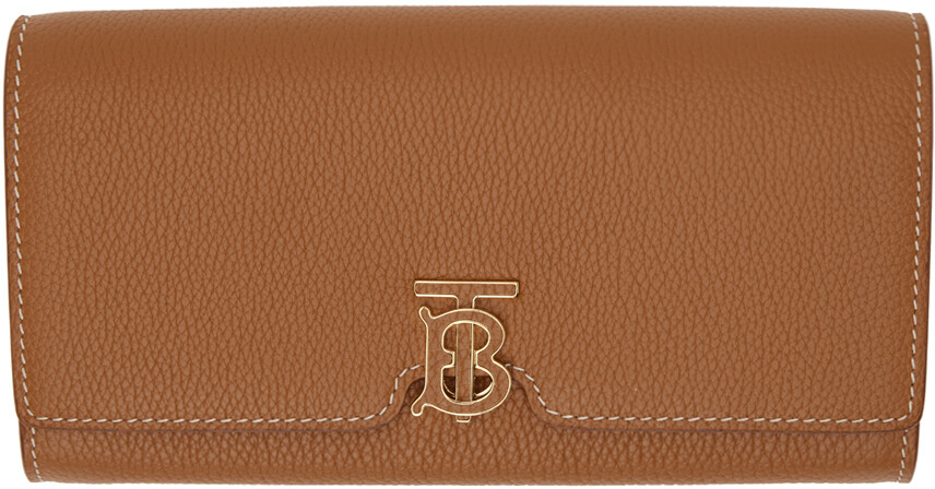

Коричневый кошелек TB Continental Теплый красно-коричневый цвет Burberry