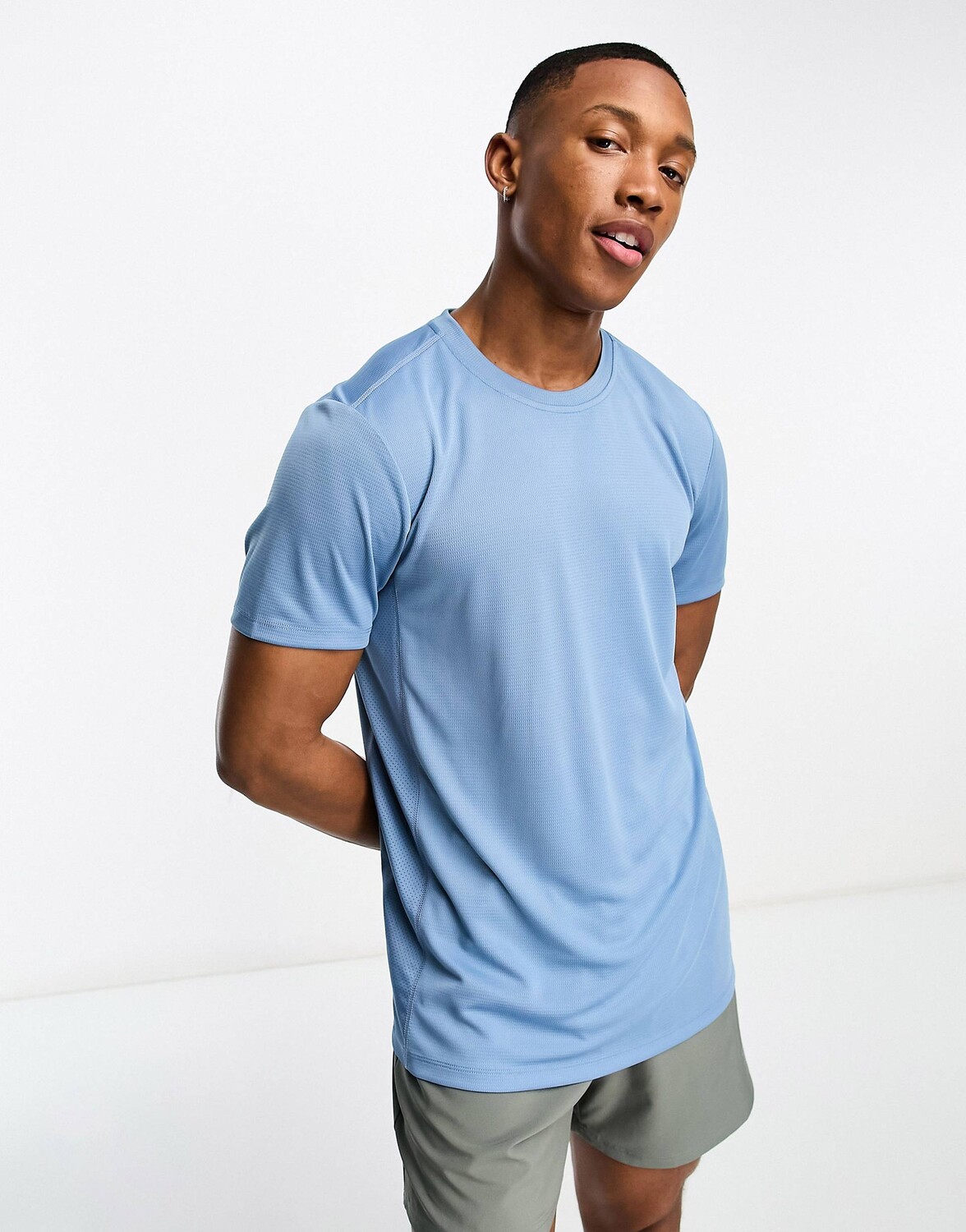 

Синяя быстросохнущая тренировочная футболка ASOS 4505 icon