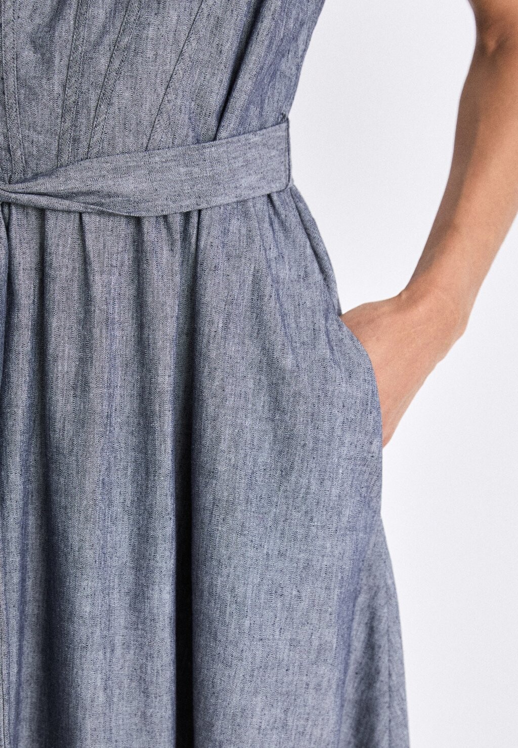 

Повседневное платье CORSET BODICE MIDI DKNY, синий