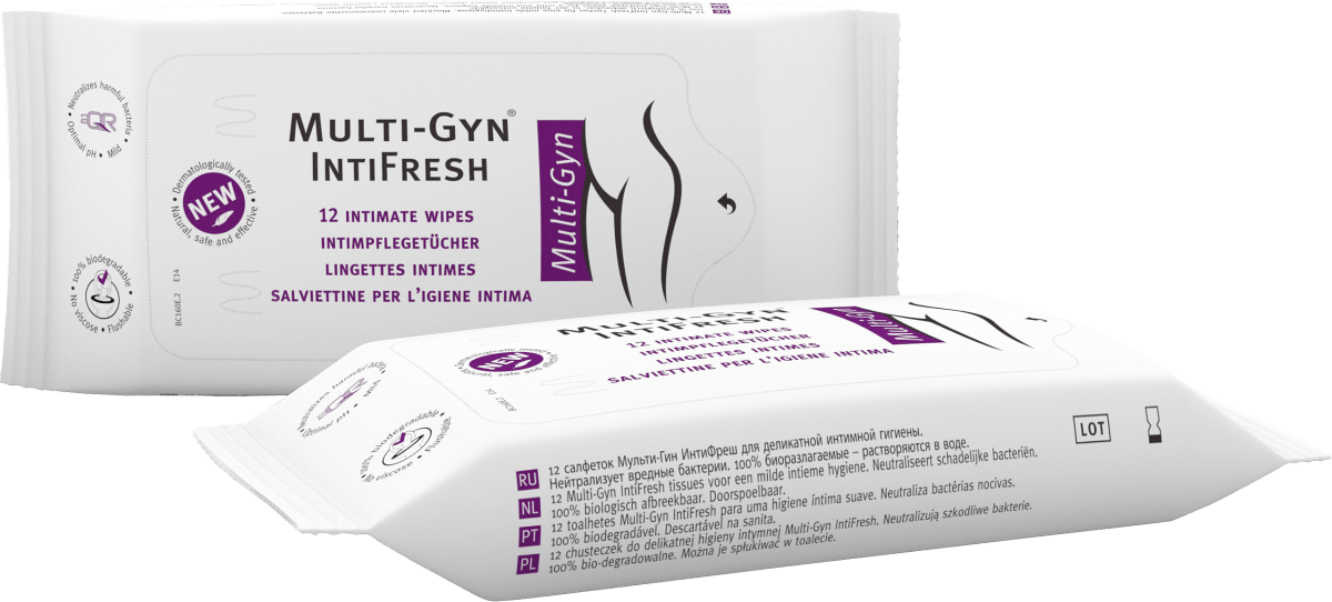 Салфетки для интимной гигиены IntiFresh 12 шт. Multi-Gyn