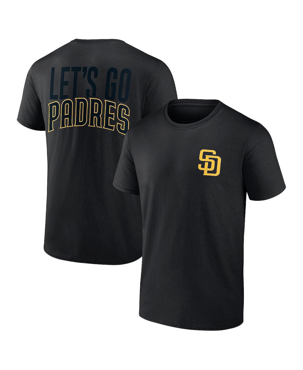 

Мужская черная футболка с логотипом San Diego Padres In It To Win It Fanatics, Черный