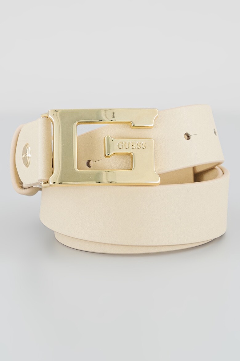 

Ремень из экокожи с логотипом на пряжке Guess, белый