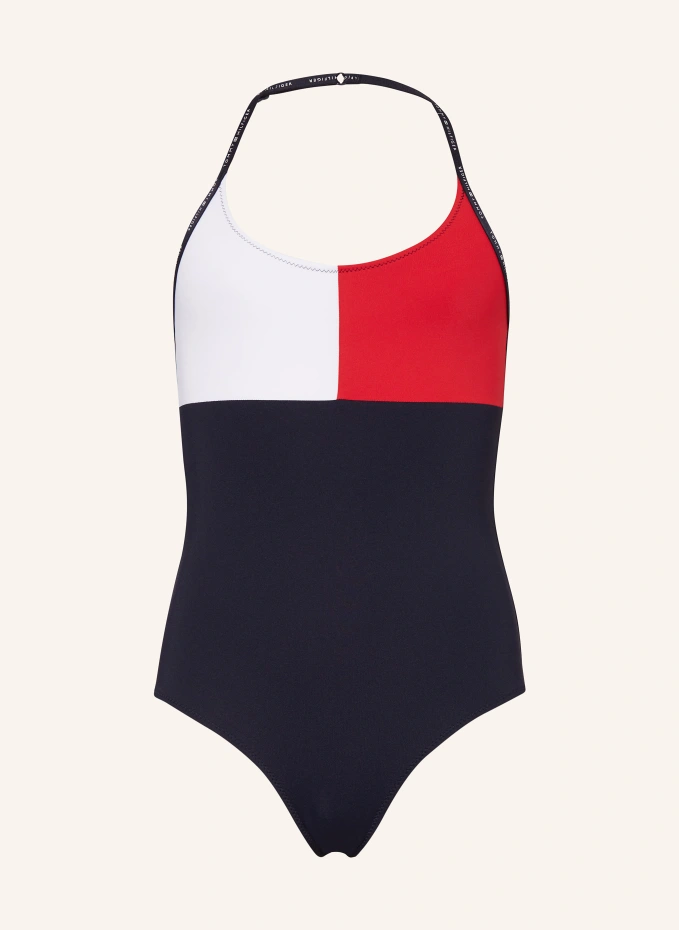 

Купальник с воротником халтер Tommy Hilfiger, белый