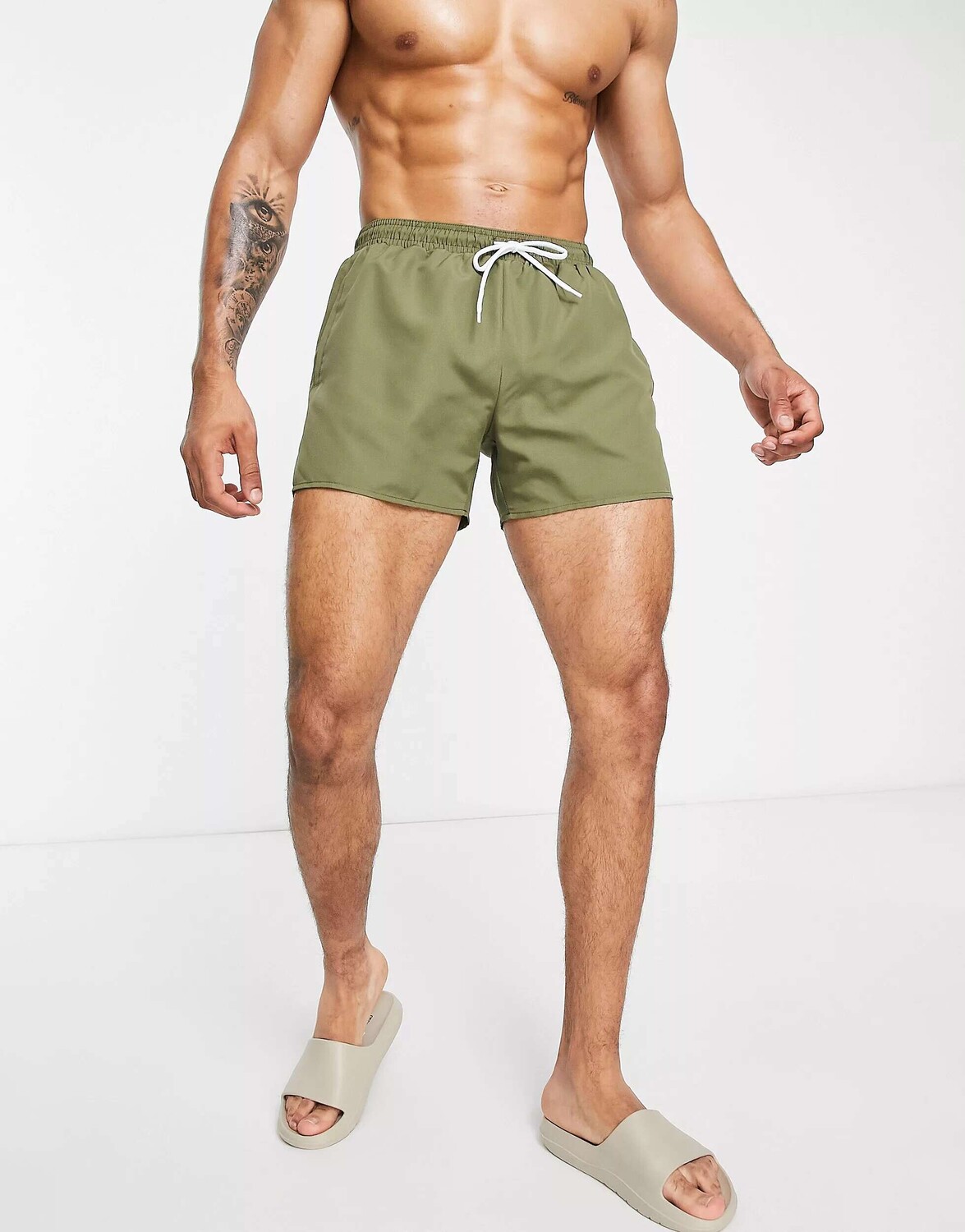 

Классические шорты для плавания Topman цвета хаки