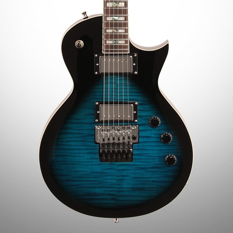 цена Электрогитара ESP LTD Alex Skolnick AS-1FR FM Electric Guitar, Black Aqua Sunburst