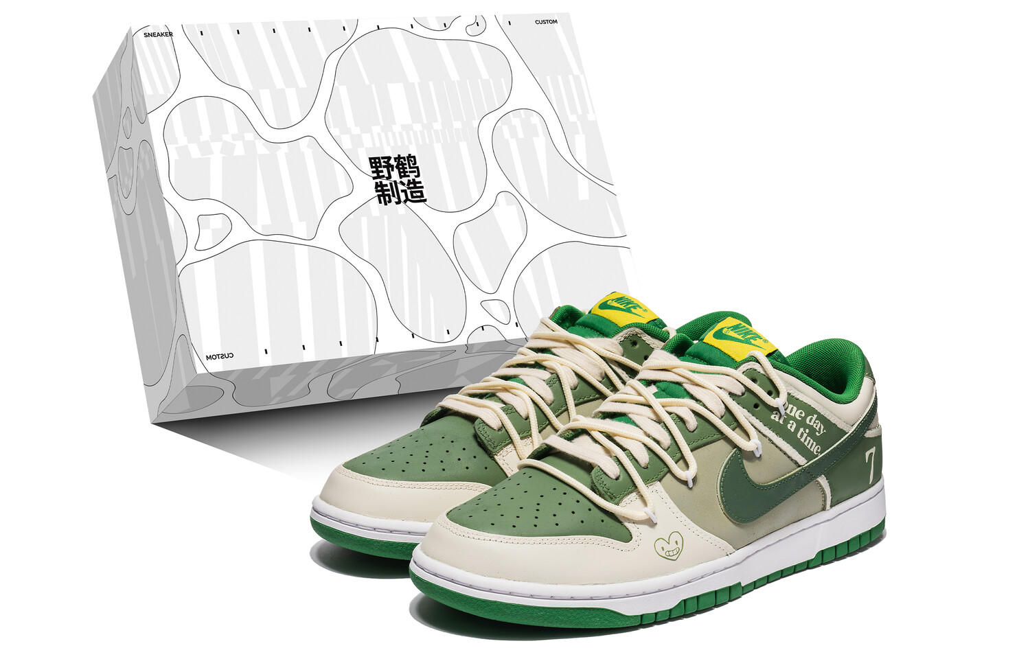 

Кроссовки Nike Dunk Skateboarding Shoes Men Low-top White, белый