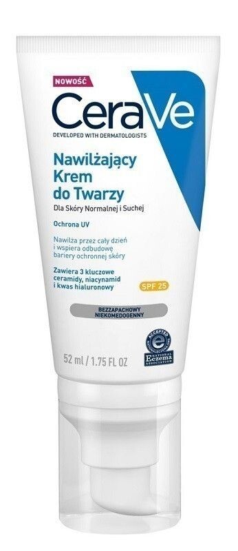 

CeraVe Nawilżający Krem do Twarzy SPF25 крем для лица, 52 ml