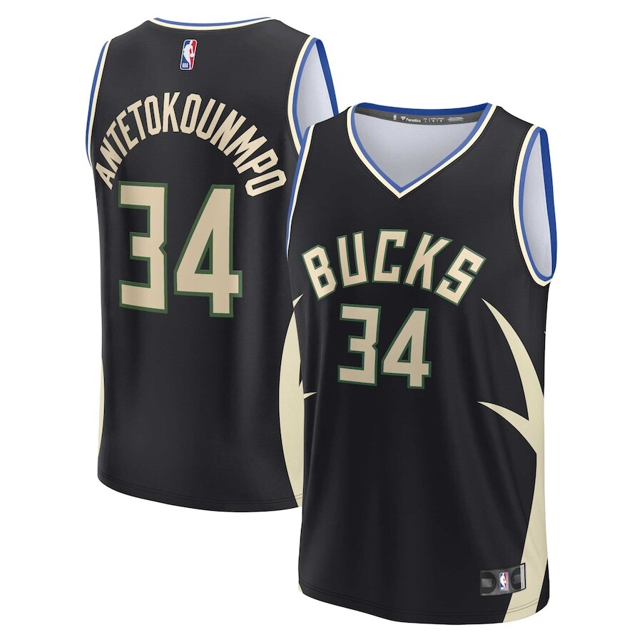 

Джерси Fanatics Branded Milwaukee Bucks, черный