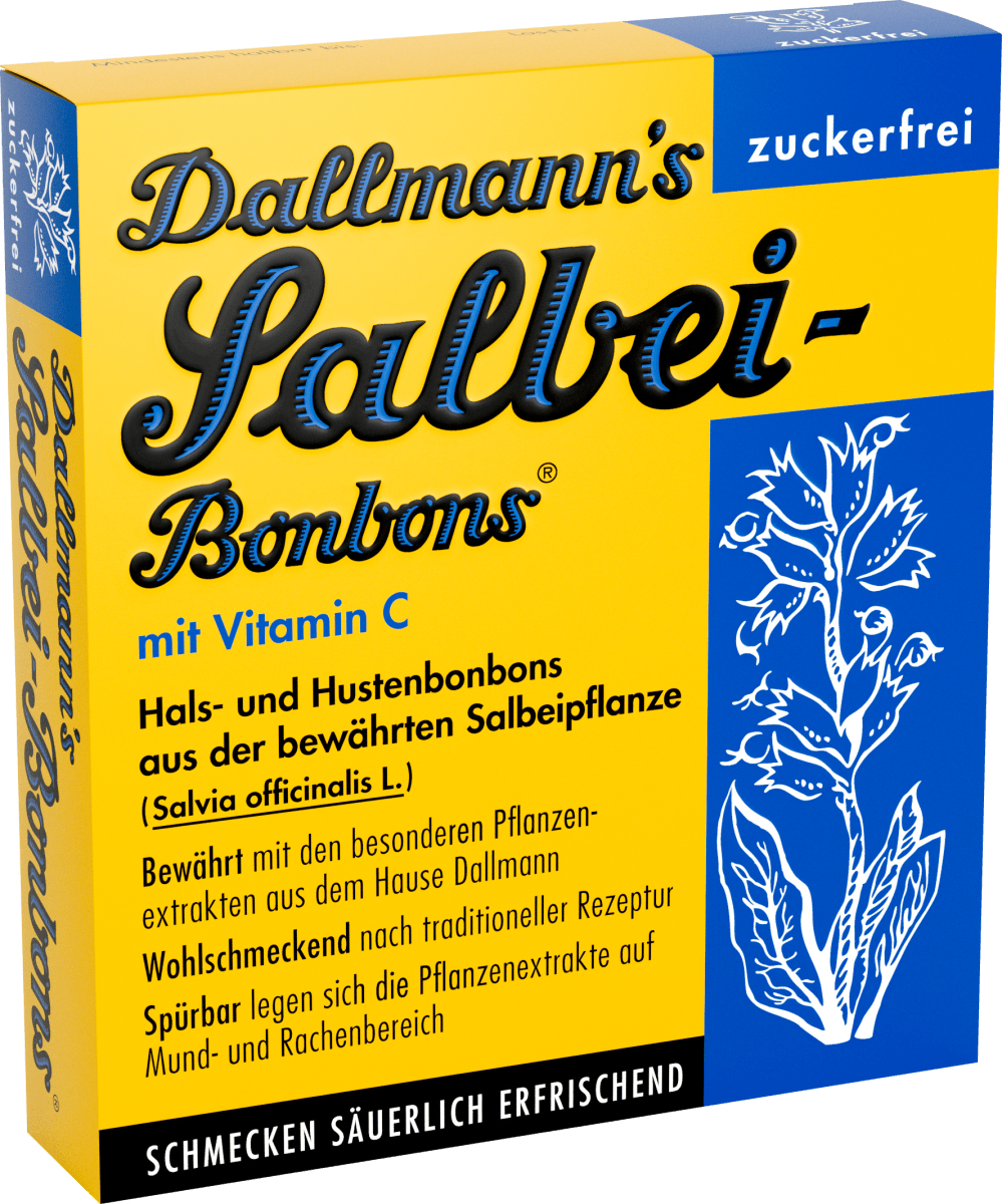 Леденцы «Шалфей» без сахара от горла и кашля (20 шт.) 37 г. Dallmann's цена и фото