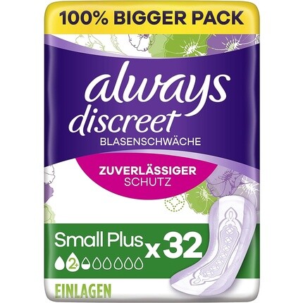 

Always Discreet Incontinence Small Plus BigPack 32