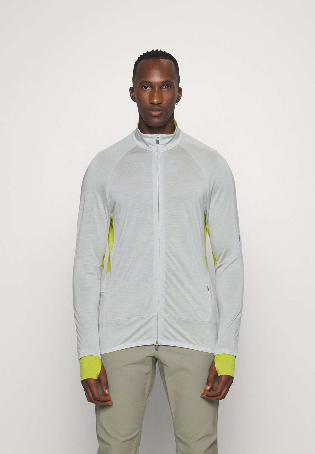 

Толстовка на молнии Merino Zoneknit Ls Zip Icebreaker, цвет ether/bio lime