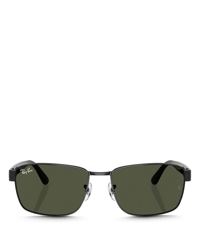 

Квадратные солнцезащитные очки Ray-Ban, 62 мм, черный