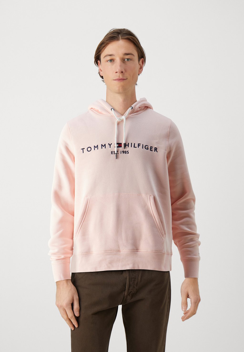 Толстовка Hoody Logo Tommy Hilfiger, цвет pink crystal