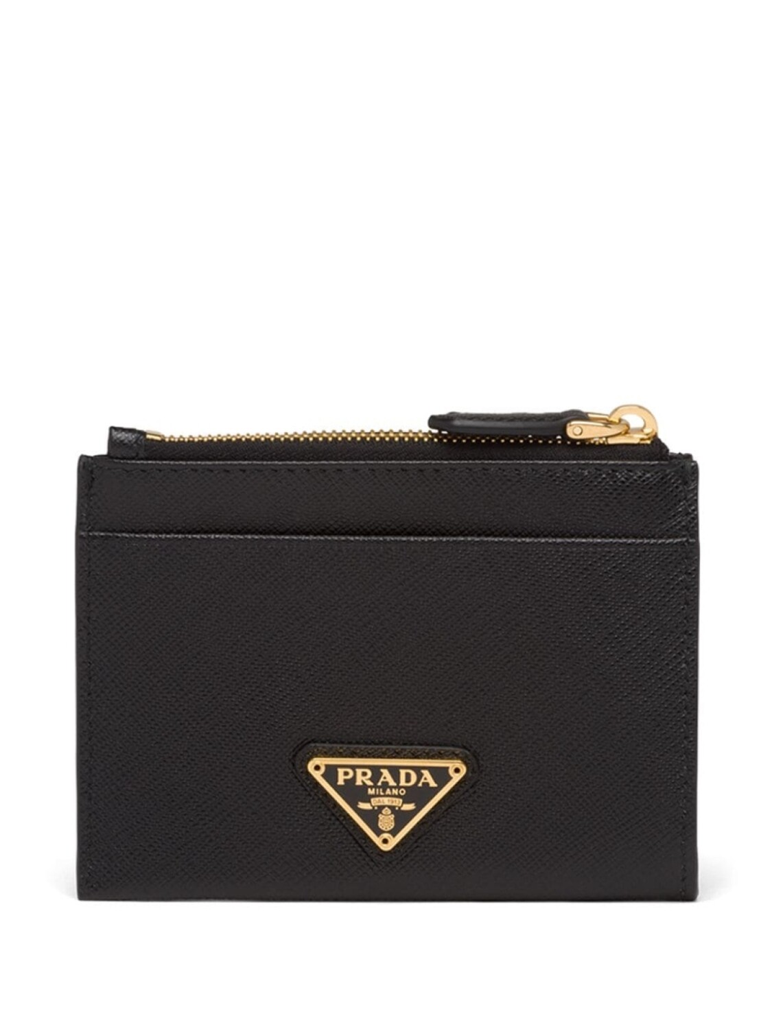 

Prada визитница из кожи Saffiano, черный