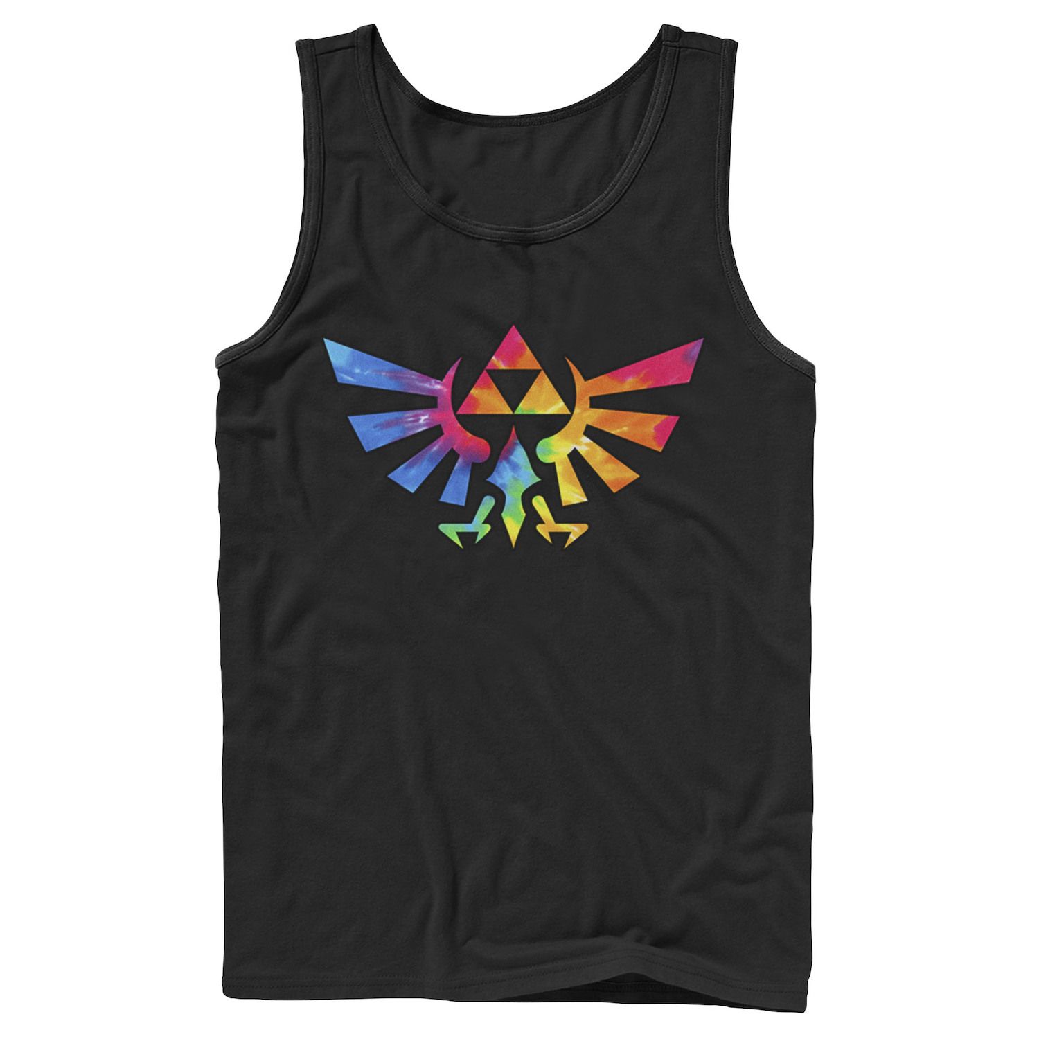 

Мужская майка Tie Dye с символом Nintendo Legend of Zelda Triforce Triforce Licensed Character