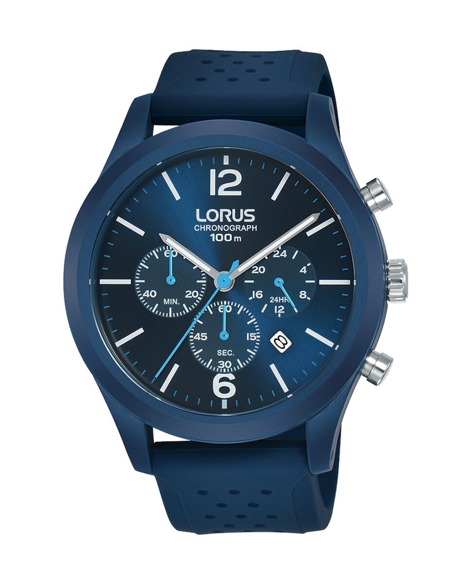 

Мужские силиконовые часы Sport man RT355HX9 с синим ремешком Lorus, синий