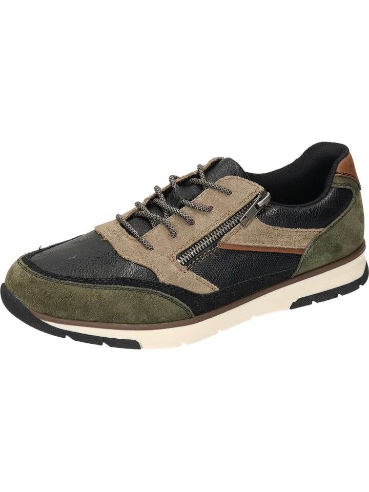 

Туфли на шнуровке rieker, цвет khaki/schwarz/schwarz/pfeffer