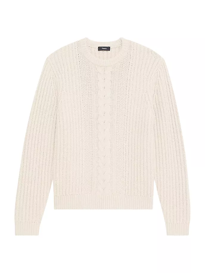 

Свитер Vilare Dane из смесовой шерсти Theory, цвет light beige melange