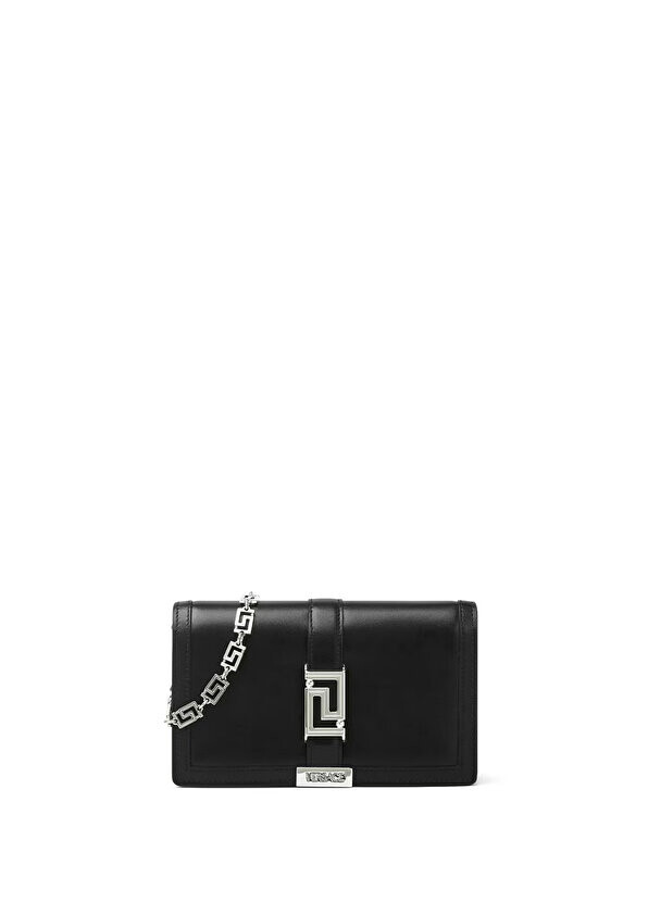 

Greca goddess mini черная женская кожаная сумка через плечо Versace