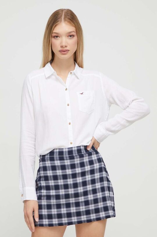 

Компания Холлистер хлопчатобумажную рубашку Hollister Co., белый