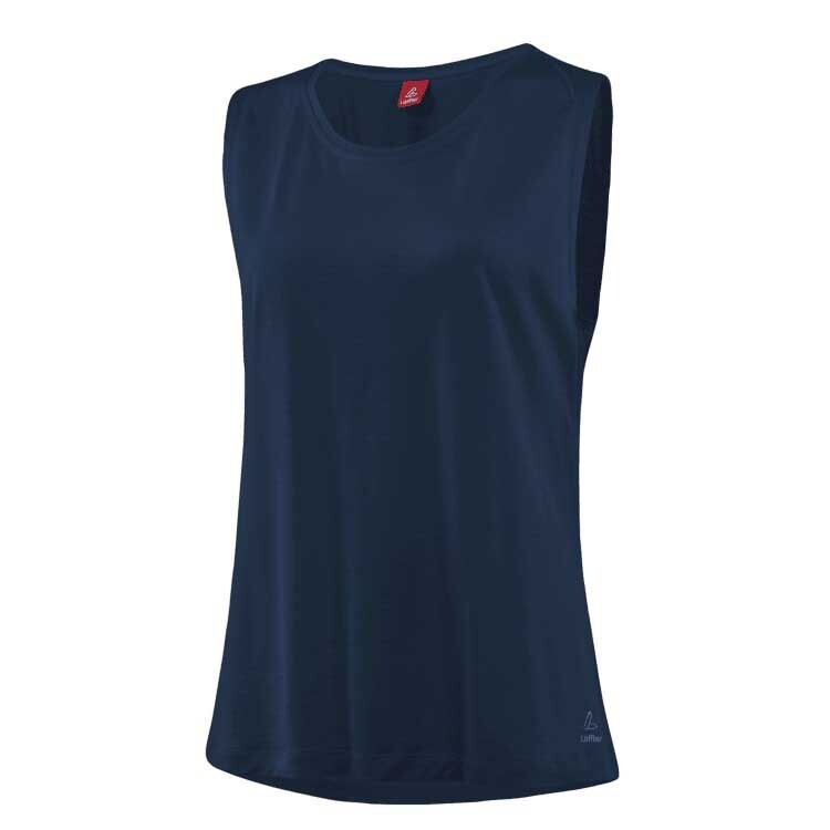 

Футболка без рукавов Loeffler Loose Merino-Tencel, синий